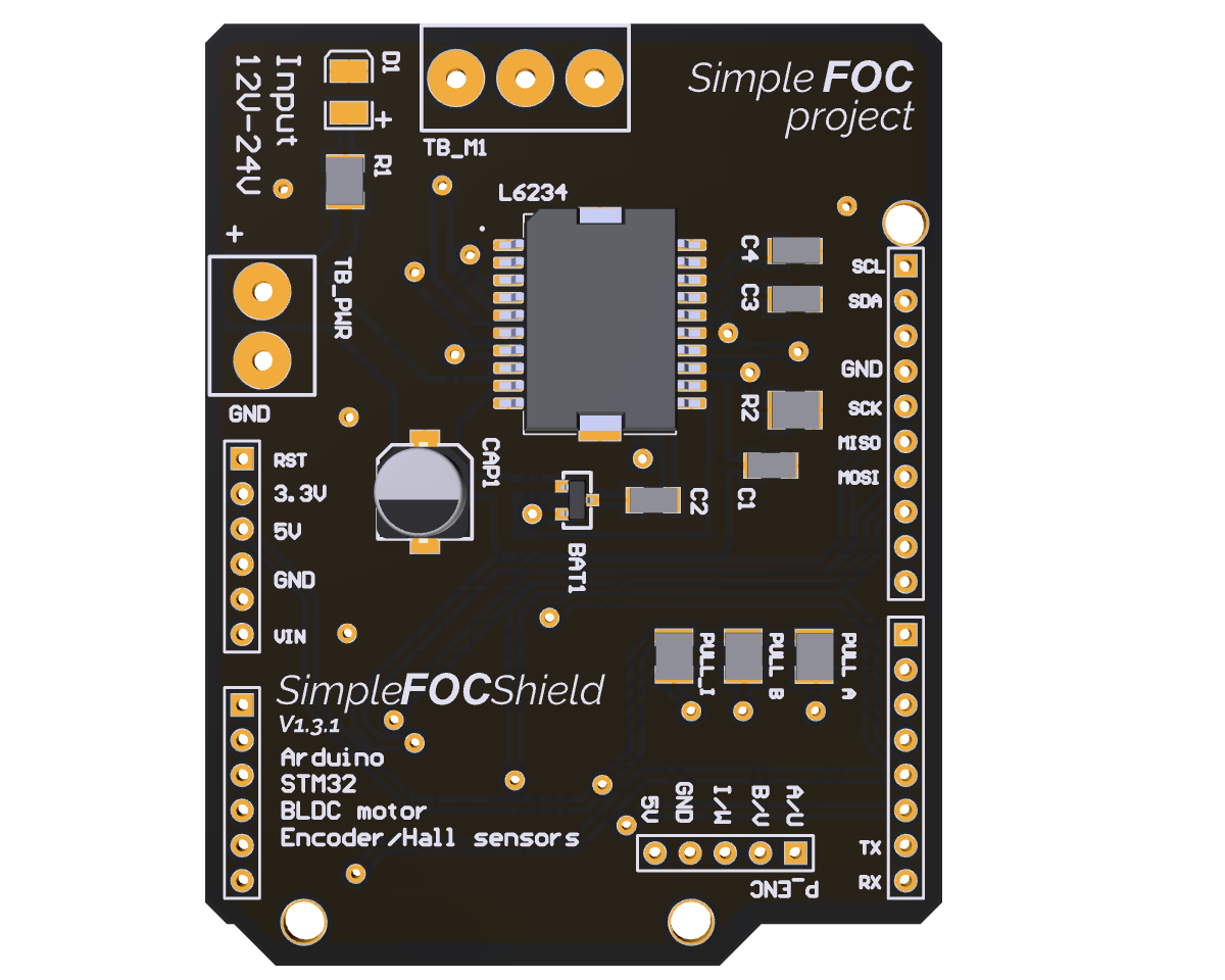 SimpleFOC | Simple FOC Shield